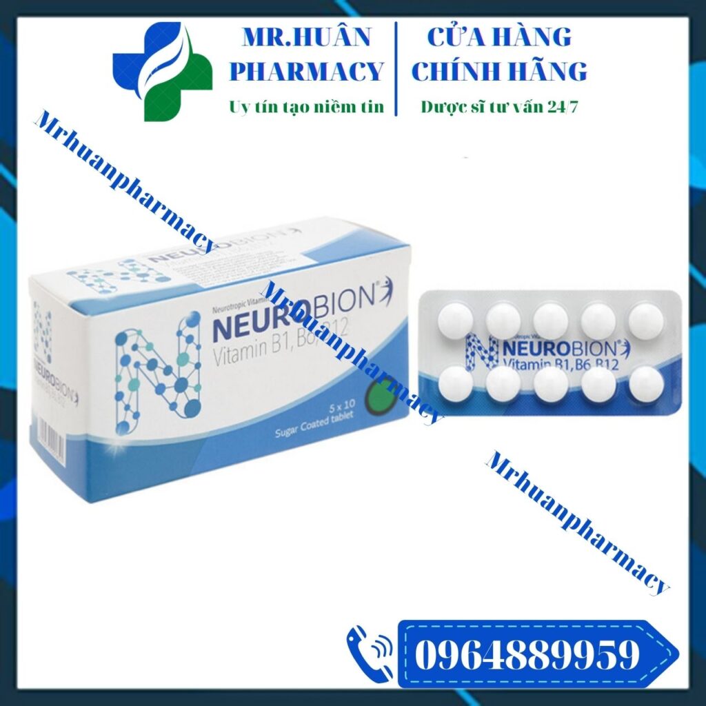 Neurobion (Hộp 5 vỉ x 10 viên) – Bổ sung vitamin nhóm B cho cơ thể ...