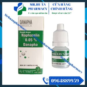 Naphazolin 0.05% Danapha, Naphazolin, Thuốc nhỏ mũi