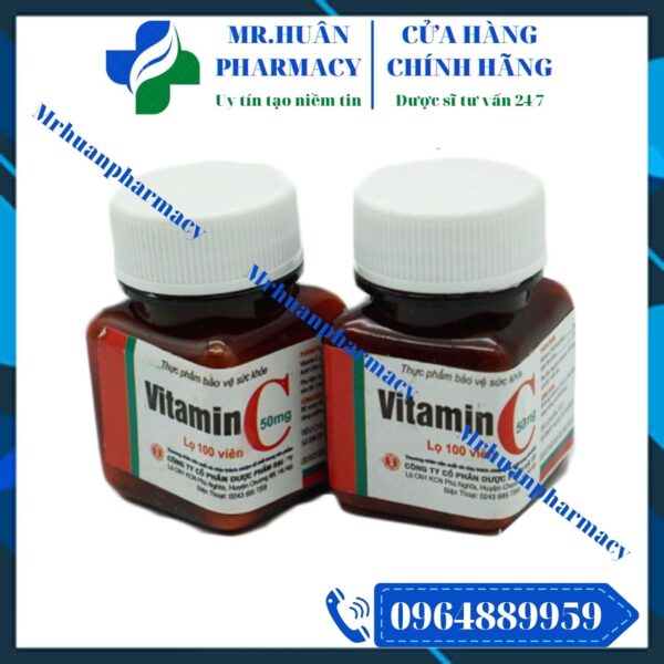 Vitamin C Lọ 100v, Vitamin C, Tăng sức đề kháng