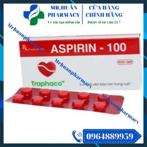 Aspirin 100 Traphaco, Aspirin 100, Chống kết tập tiểu cầu