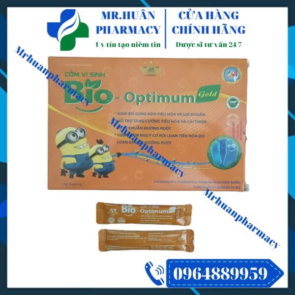 Bio Optimum Gold, Men vi sinh, Men gói, Probiotics, Cốm vi sinh