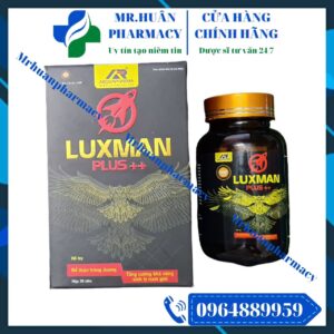 Luxman Pluss ++, Bổ thận, Bổ thận tráng dương, Yếu sinh lý, Tăng cường sinh lý nam