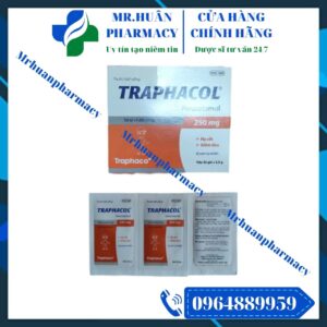 Traphacol 250mg, Traphacol, Paracetamol, Giảm đau, Hạ sốt, Paracetamol 250mg