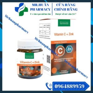 Vitamin C + Zink Langzeit Kapseln, Vitamin C + Zink Langzeit, ZinK, Vitamin C, Tăng sức đề kháng, Chống oxy hoá