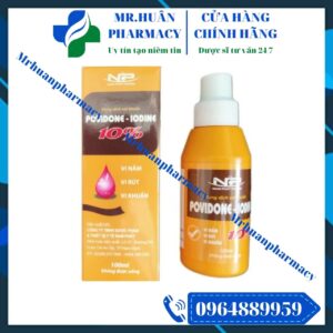 Povidone Iodine, Povidone Iodine 100ml, Povidone Iodine 10%, Cồn vàng, Dung dịch sát khuẩn, Sát khuẩn vết thương