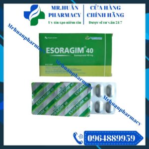 Esoragim 40, Esomeprazol 40mg, Esomeprazol, Loét dạ dày, Đau dạ dày, Esoragim