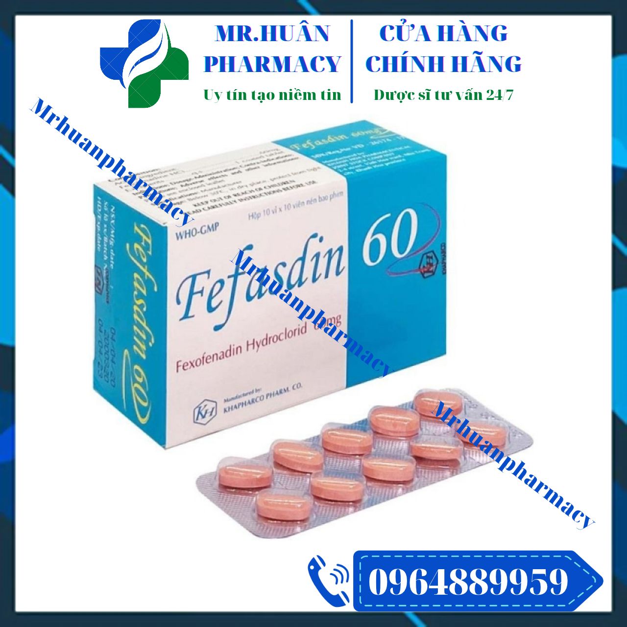 Fefasdin 60, Fexofenadin, Dị ứng, Sổ mũi, Fexofenadin 60mg, Mẩn ngứa Fefasdin 60, Fexofenadin, Dị ứng, Sổ mũi, Fexofenadin 60mg, Mẩn ngứa