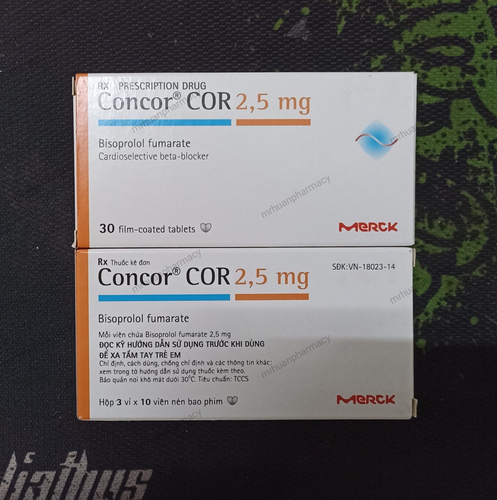 Concor COR 2.5mg (Hộp 3 vỉ x 10 viên) – Thuốc điều trị rối loạn nhịp ...