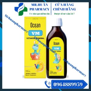 Ocean VM Vitamin Mineral, Ocean VM. Siro ăn ngon, Siro tăng sức đề kháng, Multivitamin