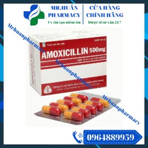 Amoxicillin 500mg, Amoxicillin, Amoxicillin 500mg Mekophar, Nhiễm khuẩn đường hô hấp, Nhiễm khuẩn đường tiết niệu, Nhiễm khuẩn đường tiêu hoá