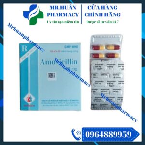Amoxicilin 500mg, Amoxicilin, Beta lactam, Kháng khuẩn, Kháng sinh, Amoxicilin 500mg Domesco