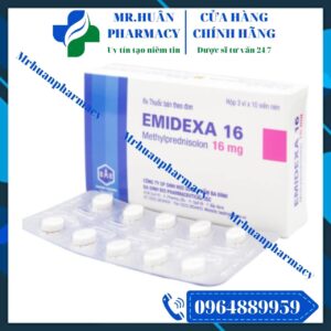 Emidexa 16, Emidexa, Methylprednisolon, Medrol, Chống viêm, Chống dị ứng