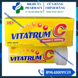 Vitatrum C, Vitamin C 1000mg, C sủi, Tăng sức đề kháng