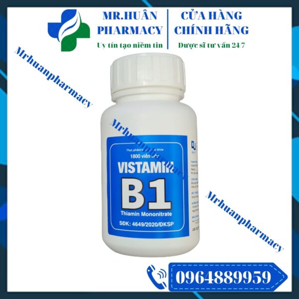 Vistamin b1, Vitamin b1, Vitamin B1 lọ 1800 viên