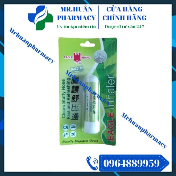 Hít mũi, Cảm cúm, Nghẹt mũi, Ống hít thông mũi, Eagle Inhaler, Eagle Brand
