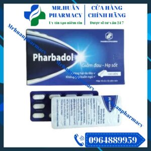 Pharbadol 500mg, Pharbadol, Paracetamol, Paracetamol 500mg, Giảm đau, Hạ sốt