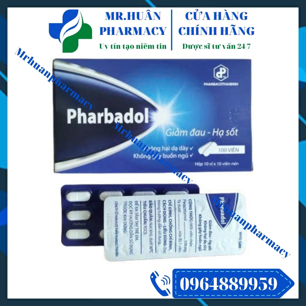 Pharbadol 500mg, Pharbadol, Paracetamol, Paracetamol 500mg, Giảm đau, Hạ sốt Pharbadol 500mg, Pharbadol, Paracetamol, Paracetamol 500mg, Giảm đau, Hạ sốt