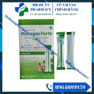 Gel dạ dày, Monagas Forte, Đau dạ dày, Viêm loét dạ dày tá tràng, Trào ngược dạ dày thực quản, Loét dạ dày