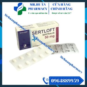 Sertloft 50mg, Sertralin, Sertloft, Sertralin 50mg, Trầm cảm, Lo âu