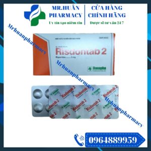 Risdontab 2, Risperidon, Risperidon 2mg, Tâm thần phân liệt, Rối loạn cảm xúc lưỡng cực