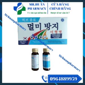 Say tàu xe Herbal Drink Anti Motion Sickness, Nước say tàu xe, Say xe nước, Say xe dạng chai, Say xe hàn
