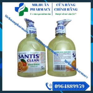 Nước rửa tay Santis Clean, Nước rửa tay dưỡng da, Dung dịch rửa tay, Nước rửa tay sạch khuẩn, Sữa rửa tay, Sữa rửa tay Santis Clean