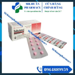 Salbutamol 4mg, Salbutamol, Salbutamol Dopharma, Hen phế quản, Viêm phế quản mạn tính, Khí phế thũng
