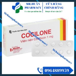 Cocilone 1mg, Cocilone, Colchicin, Colchicin 1mg, Bệnh Gout, Viêm khớp do Gout