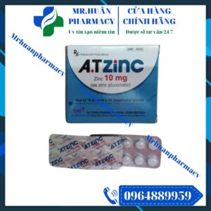 A.T ZinC 10mg, A.T ZinC, Kẽm 10mg, Tiêu chảy kéo dài, Tăng cường sức đề kháng, Mau lành vết thương