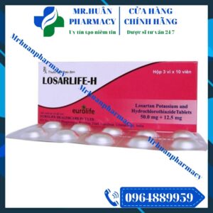 Losarlife-H 50mg/12.5mg, Losarlife-H, Losarlife, Losartan 50mg, Tăng huyết áp, Huyết áp cao