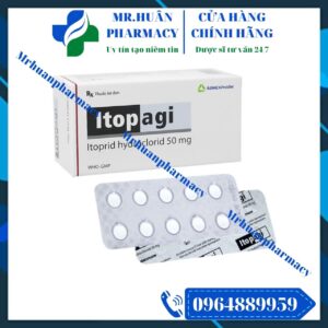 Itopagi 50mg, Itoprid 50mg, Đầy chướng bụng, Ợ nóng, Buồn nôn, Nôn