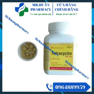 Tetracyclin 250mg, Tetracyclin, Mụn trứng cá, Dịch hạch, Viêm phế quản, H.Pylori