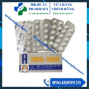 Terpin Codein, Codein 10mg, Ho về đêm, Ho khan, Ho kéo dài