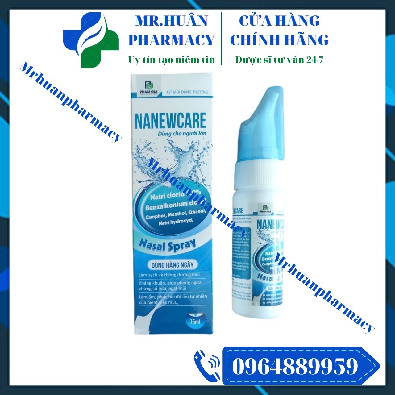 Xit mũi đẳng trương Nanewcare, Xịt mũi đẳng trương, Sổ mũi, Ngạt mũi, Viêm mũi dị ứng, Viêm xoang Xit mũi đẳng trương Nanewcare, Xịt mũi đẳng trương, Sổ mũi, Ngạt mũi, Viêm mũi dị ứng, Viêm xoang