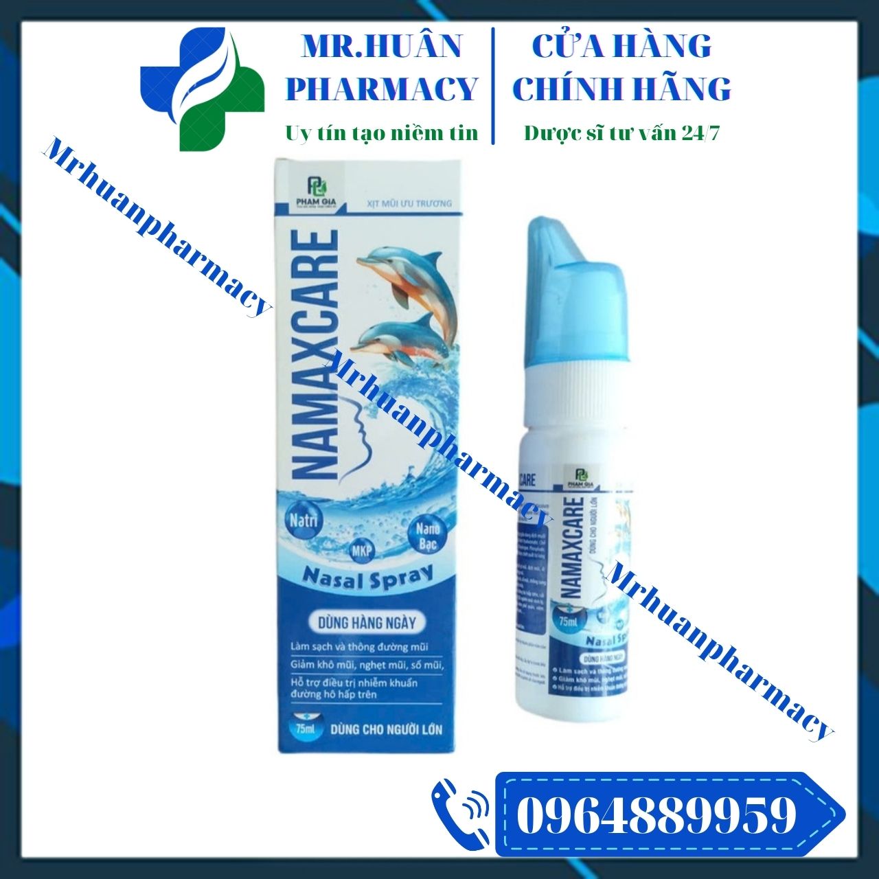 Xịt mũi ưu trương Namaxcare, Xịt mũi ưu trương, Viêm mũi dị ứng, Viêm xoang, Viêm phế quản, Hen phế quản Xịt mũi ưu trương Namaxcare, Xịt mũi ưu trương, Viêm mũi dị ứng, Viêm xoang, Viêm phế quản, Hen phế quản