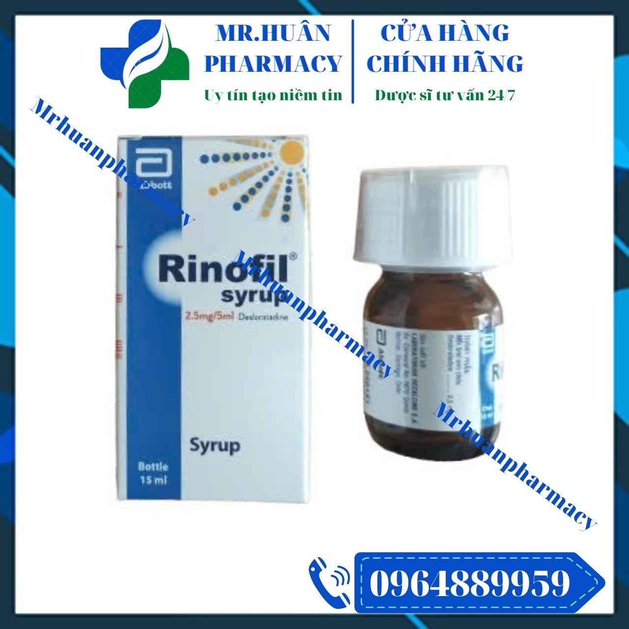 Rinofil Syrup, Mẩn ngứa, Sổ mũi, Mày đay, Desloratadine, Ngạt mũi Rinofil Syrup, Mẩn ngứa, Sổ mũi, Mày đay, Desloratadine, Ngạt mũi
