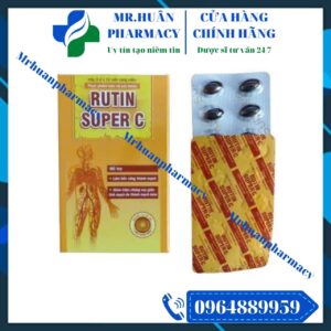 Rutin Super C, Rutin C, Suy giãn tĩnh mạch, Trĩ nội, Trĩ ngoại, Tăng sức đề kháng
