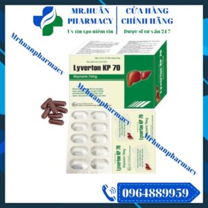 Silymarin 70mg, Lyverton KP 70, Silymarin, Mụn nhọt, Mẩn ngứa, Vàng da