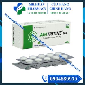 Agitritine 200, Agitritine, Trimebutine, Trimebutine 200mg, Co thắt dạ dày, Hội chứng ruột kích thích