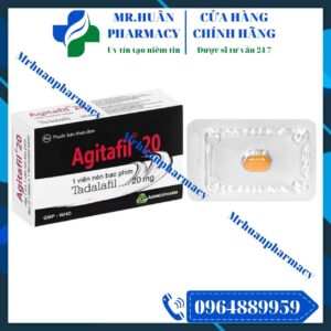 Agitafil 20, Agitafil, Tadalafil, Tadalafil 20mg, Rối loạn cương dương, Yếu sinh lý