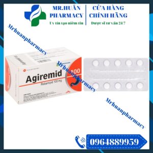 Agiremid 100, Agiremid, Rebamipid, Rebamipid 100mg, Loét dạ dày, Viêm dạ dày