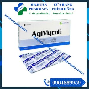 Viên đặt phụ khoa, AgiMycob, Viêm nhiễm phụ khoa, Nấm ngứa phụ khoa, Đặt âm đạo