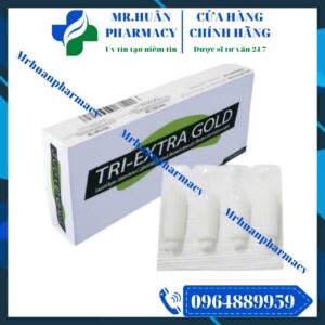 Viên đặt trĩ, Tri-Extra Gold, Trĩ nội, Trĩ ngoại, Co búi trĩ, Cầm máu nhanh