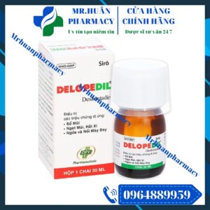 Delopedil, Aerius, Desloratadine, Mẩn ngứa, Sổ mũi, Mày đay