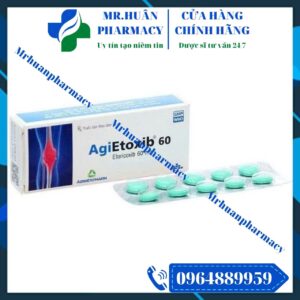 AgiEtoxib 60, AgiEtoxib, Etoricoxib, Etoricoxib 60mg, Viêm đa khớp dạng thấp, Viêm cột sống dính khớp