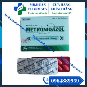 Metronidazol 250mg Khapharco, Metronidazole, Metronidazol 250mg, Viêm loét dạ dày - tá tràng, Viêm lợi, Nhiễm H.pylori