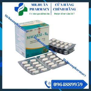 Magnesi – B6, Magnesium B6, Hạ magie máu, Run vô căn, Lo âu, Tim đập nhanh