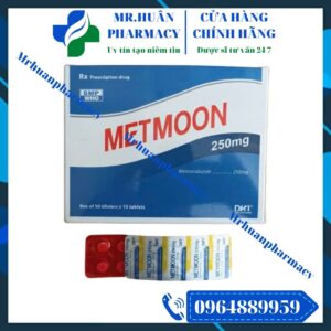 Metmoon 250mg, Metmoon, Metronidazole, Metronidazol 250mg, Viêm loét dạ tày - tá tràng, Viêm lợi