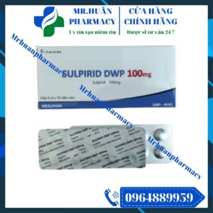 Sulpirid DWP 100mg, Sulpiride, Sulpiride 100mg, Sulpirid DWP, Rối loạn lo âu, Tâm thần phân liệt
