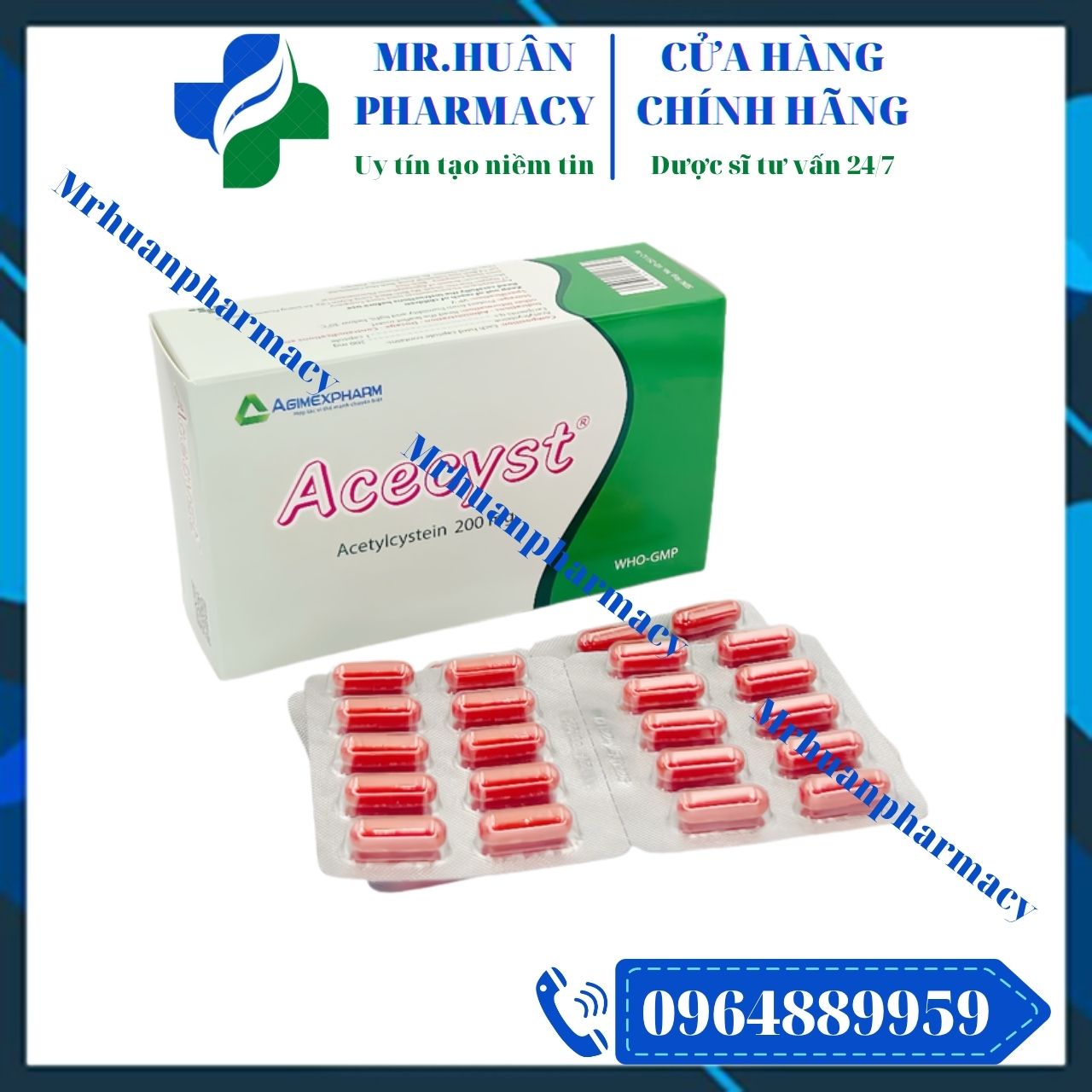 Acecyst 200mg, Acecyst, Acetylcystein, Acetylcystein 200mg, Ho có đờm, Tiêu nhầy Acecyst 200mg, Acecyst, Acetylcystein, Acetylcystein 200mg, Ho có đờm, Tiêu nhầy